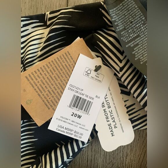 Volcom stay or leaf tie side woman’s 20 W bikini bottom - Picture 4 of 5